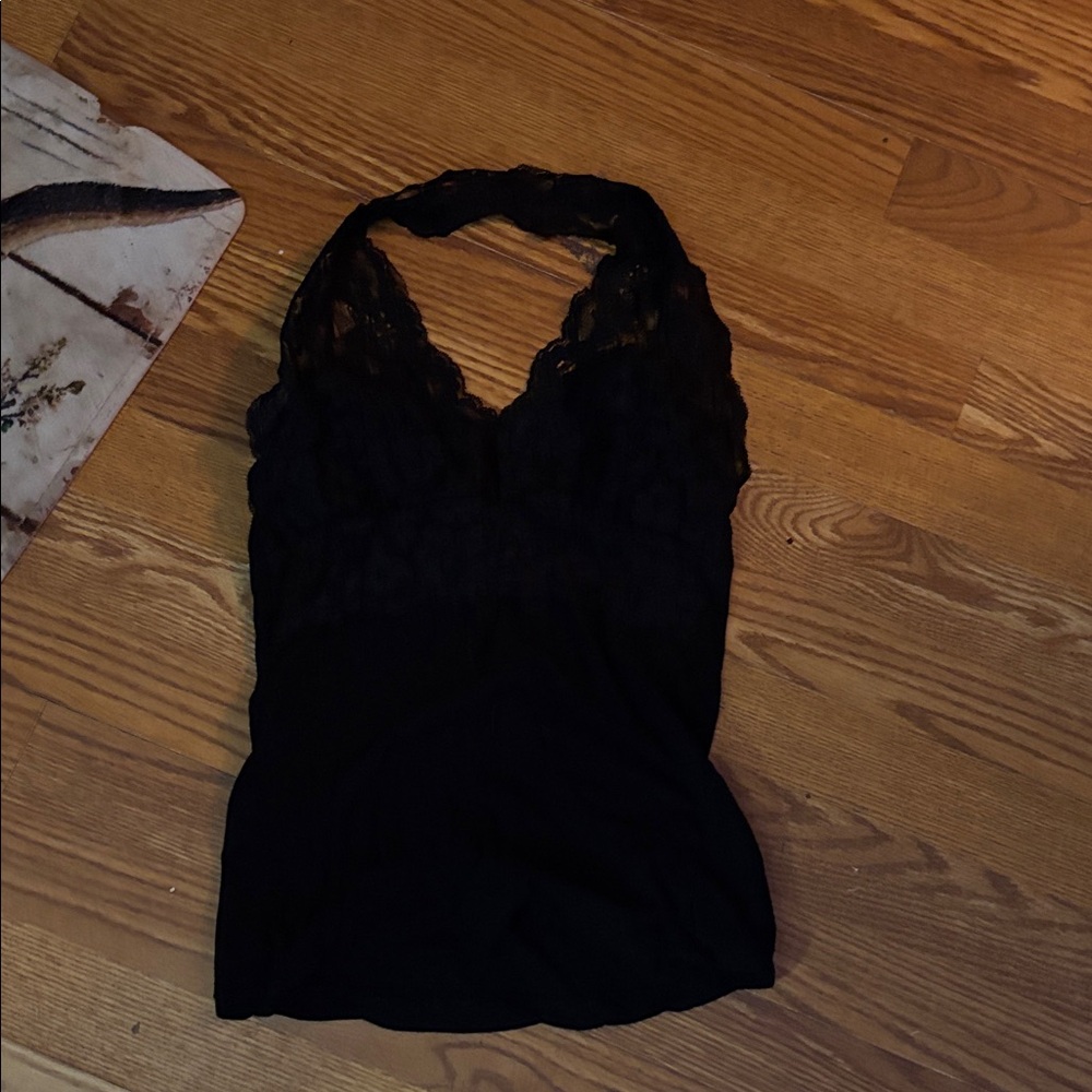 Bozzolo Black Cotton Blend Top
